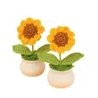 Sunflower crochet | https://www.bestnamebadges.com
