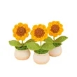 Sunflower crochet | https://www.bestnamebadges.com