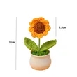 Sunflower crochet | https://www.bestnamebadges.com