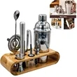 10 Piece Cocktail Shaker Set Bartender Kit Bar Tool Custom | https://www.bestnamebadges.com
