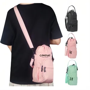 Insulated Water Bottle Sling Carrier Bag With Strap  Custom