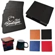 Custom PU Coaster Printing | https://www.bestnamebadges.com