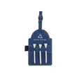 Leather Golf Bag Tag with 3 Tees Set | https://www.bestnamebadges.com