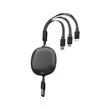 3.9ft Retractable Multi Charging Cable Cord | https://www.bestnamebadges.com