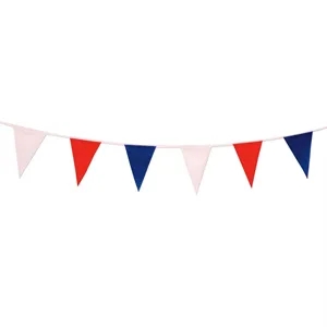 60' Red, White & Blue Pennant String