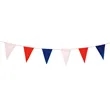 60' Red, White & Blue Pennant String | https://www.bestnamebadges.com