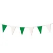 105' Green & White Pennant String | https://www.bestnamebadges.com