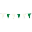 105' Green & White Pennant String | https://www.bestnamebadges.com