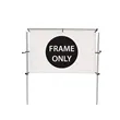 8'W x 5'H In-Ground Banner Hardware - Single Banner | https://www.bestnamebadges.com