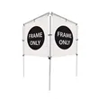 6'W x 5'H In-Ground Banner Hardware - V-Shape Banner | https://www.bestnamebadges.com