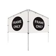 10'W x 5'H In-Ground Banner Hardware - V-Shape Banner | https://www.bestnamebadges.com