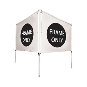 8'W x 5'H In-Ground Banner Hardware - V-Shape Banner