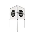 4'W x 5'H In-Ground Banner Hardware - V-Shape | https://www.bestnamebadges.com