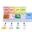 Pop-up Design Travel 7 Day Pill Box | https://www.bestnamebadges.com
