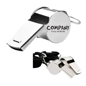 Metal Whistle With Lanyard Coaches Sports Stainless Steel
