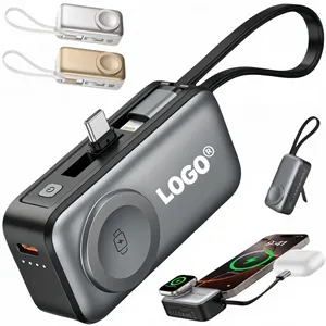 3 In 1 Wireless Magnetic Power Bank For Watch With Stand