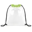 Clear Stadium Drawstring Sportpack | https://www.bestnamebadges.com