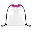 Clear Stadium Drawstring Sportpack | https://www.bestnamebadges.com