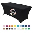 Premium 6' Full Color Dye Sublimation Stretch Table Cover | https://www.bestnamebadges.com