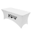 Premium 6' Full Color Dye Sublimation Stretch Table Cover | https://www.bestnamebadges.com