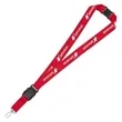 1" Eco Friendly rPET Lanyard with Buckle and Safety Breakawa | https://www.bestnamebadges.com
