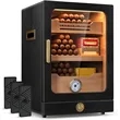 21L Cigar  Desktop Humidor Cabinet W/ Hygrometer | https://www.bestnamebadges.com