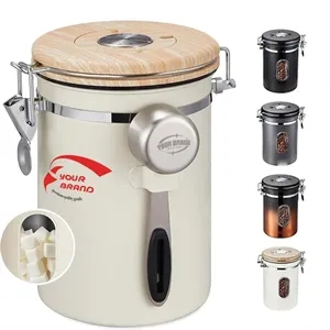 60OZ. Coffee Canister Window Kitchen Food Storage Container