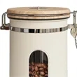 60OZ. Coffee Canister Window Kitchen Food Storage Container | https://www.bestnamebadges.com