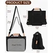 Canvas Crossbody Tote Bag W/ Multi Pockets Top Compartments | https://www.bestnamebadges.com