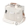Canvas Crossbody Tote Bag W/ Multi Pockets Top Compartments | https://www.bestnamebadges.com