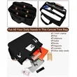 Canvas Crossbody Tote Bag W/ Multi Pockets Top Compartments | https://www.bestnamebadges.com