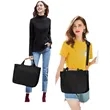 Canvas Crossbody Tote Bag W/ Multi Pockets Top Compartments | https://www.bestnamebadges.com
