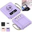 5000mAh Mini Power Bank With Detachable Cables | https://www.bestnamebadges.com