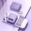 5000mAh Mini Power Bank With Detachable Cables | https://www.bestnamebadges.com