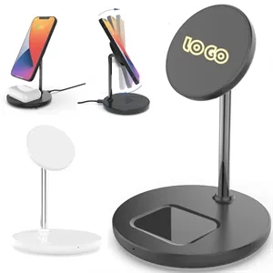 15W Multi-Functional 2-in-1 Magnetic Wireless Charger Stand