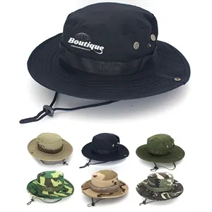 Outdoor Sun-Hats Mesh Wide-Brim Beach Hat W/ Ponytail-Hole