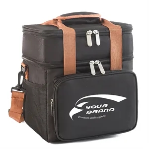 Grill Picnic Organizer Double-Deck Outdoor Lunch Camping Bag