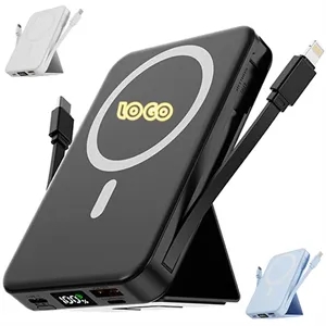 10000 MAh Magnetic Wireless Power Bank With Stand In Stock