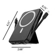 10000 MAh Magnetic Wireless Power Bank With Stand In Stock | https://www.bestnamebadges.com