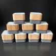Customizable Bamboo Portable Bluetooth Brown Speakers | https://www.bestnamebadges.com