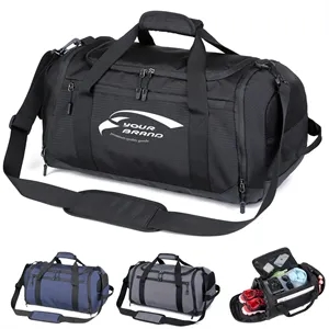 Big Gym Sports Travel Duffel Bag with Shoes Compartment
