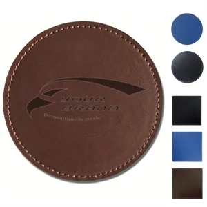 Personalized Leather round Coaster Home Decorwedding Favors