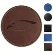 Personalized Leather round Coaster Home Decorwedding Favors | https://www.bestnamebadges.com