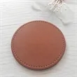 Personalized Leather round Coaster Home Decorwedding Favors | https://www.bestnamebadges.com