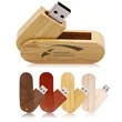 16GB Custom Logo Personalized Text Wood USB Flash Drives | https://www.bestnamebadges.com