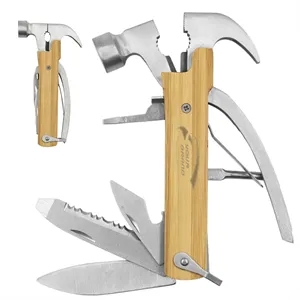 Outdoor Multi-Funciton Wood Handle Hammer Gear Tools
