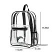 Personalized School PVC Clear Backpack with Reinforced Strap | https://www.bestnamebadges.com