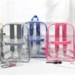 Personalized School PVC Clear Backpack with Reinforced Strap | https://www.bestnamebadges.com