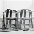Personalized School PVC Clear Backpack with Reinforced Strap | https://www.bestnamebadges.com