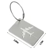 Metal Business Gift Checked Box Dog Luggage Tag | https://www.bestnamebadges.com